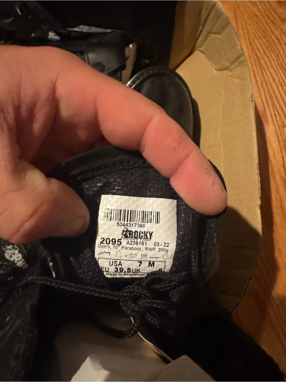 Rocky Black Tactical Leather Boots